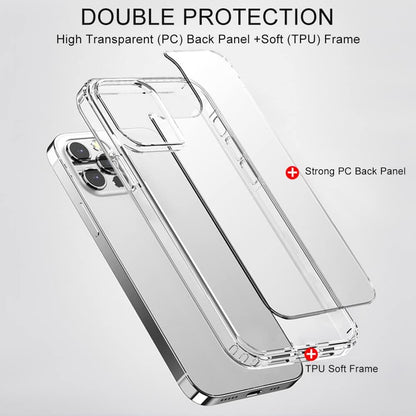 Shockproof Compatible with Iphone 13 Pro Case - Drop Protection Transparent Slim Fit Designed for Iphone 13 Pro Phone Case Anti-Scratch Clear Phone Cases 6.1 Inch (Clear)