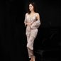 Couples Pajamas for Women Male Silk Elegant Pajama Woman Summer KK2269 Y