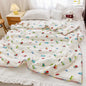 Children Muslin Cotton Quilt Air-Conditioning Comforter Soft Kids Blanket Quilt with Fiber Filling Boy Girl Blanket Quilting