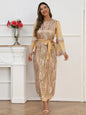 Fashion Shiny Abaya Arab Embroidery Scarf Dubai Muslims Fashion Dress Sequined Tassel Islamic Dress Wy1035 Drop Shipping