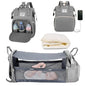 3 in 1 Diaper Bag Backpack Foldable Baby Bed Waterproof Travel Bag with USB Charge Diaper Bag Backpack with Changing Bed 3 Types