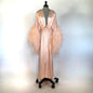 Sexy Women Robe Fur Nightgown Bathrobe Sleepwear V Neck Bridal Robe with Belt Wedding Party Gifts Bridesmaid Dress