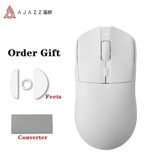 AJAZZ AJ139 Pro Wireless Mouse with Feets PMW3395 Gaming Chipset 26000Dpi Professional Gaming Mouse for PC
