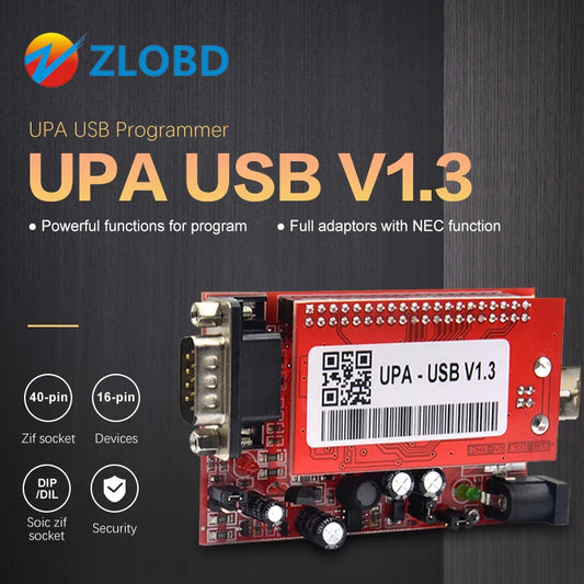 UPA Usb with 1.3 SN:050D5A5B eeprom aeeprom adapter ECU Programmer Diagnostic-tool  ECU Programmer With Full Adapter UPA