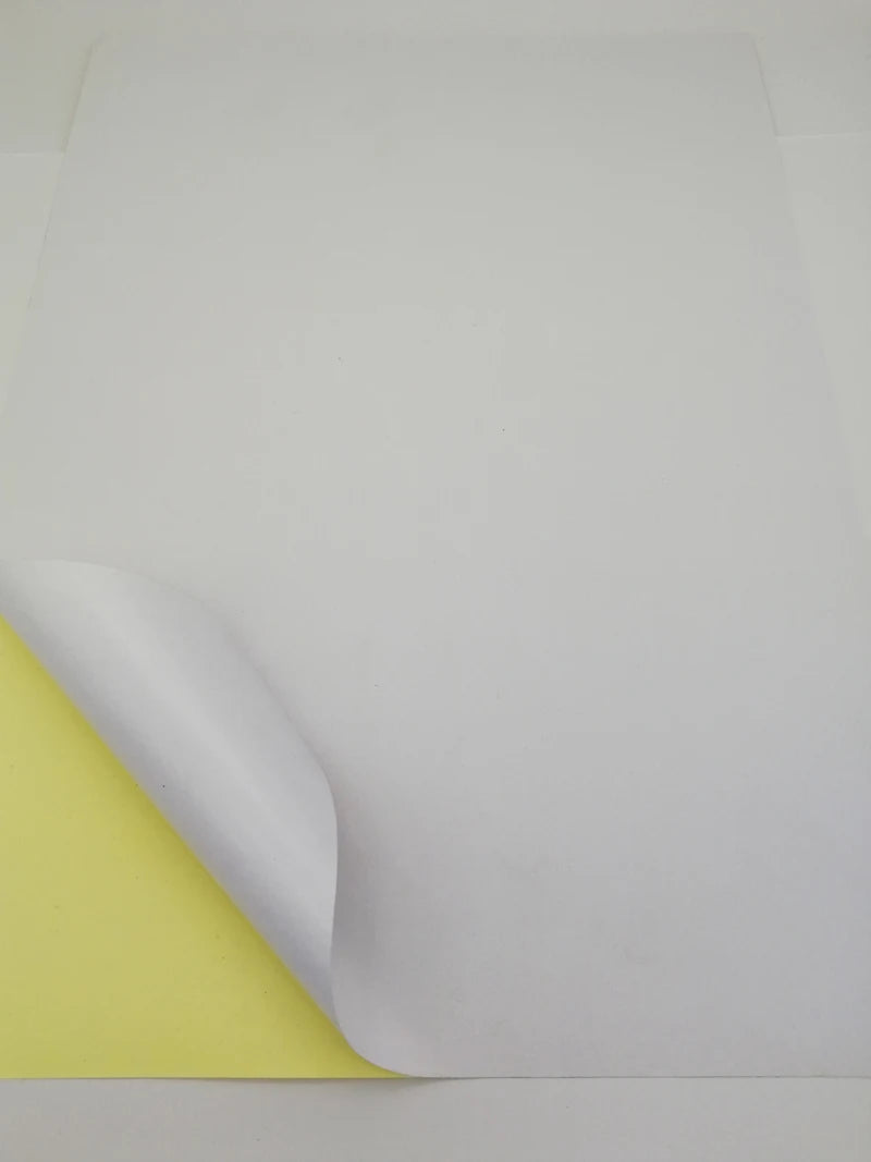 A4 Blank White Glossy Self-adhesive Label A4 Sticker Paper For Laser Printer - RJ0006