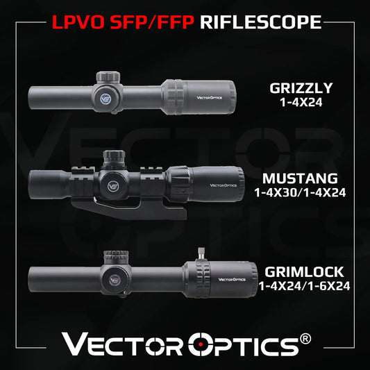 Vector Optics 1-4x24 1-6x24 SFP/FFP LPVO Riflescope For .308 30-06 AR15 Rifles&Airguns Hunting CQB 5 Years Warranty