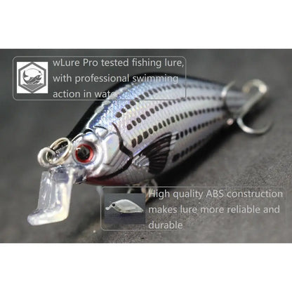 wLure Fishing Lures 6.4cm 8.6g Crankbait Wobbler Hard Bait Pike Fishing Carp Artificial Bait 2023 Colors Fake Lure C503