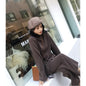 2023 Winter Knitted Women Suit 2 Piece Set Solid Color Turtleneck Sweater Knitted Pants Suit Pullover Sets