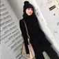 2023 Winter Knitted Women Suit 2 Piece Set Solid Color Turtleneck Sweater Knitted Pants Suit Pullover Sets