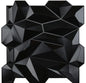 50X50Cm Plastic 3D Diamond Wall Panels Jagged Matching-Matt White for Living Room Bedroom TV Background Ceiling Pack of 12 Tiles